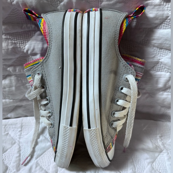Converse All Star Rainbow Double Tongue Sneakers - Picture 6 of 8